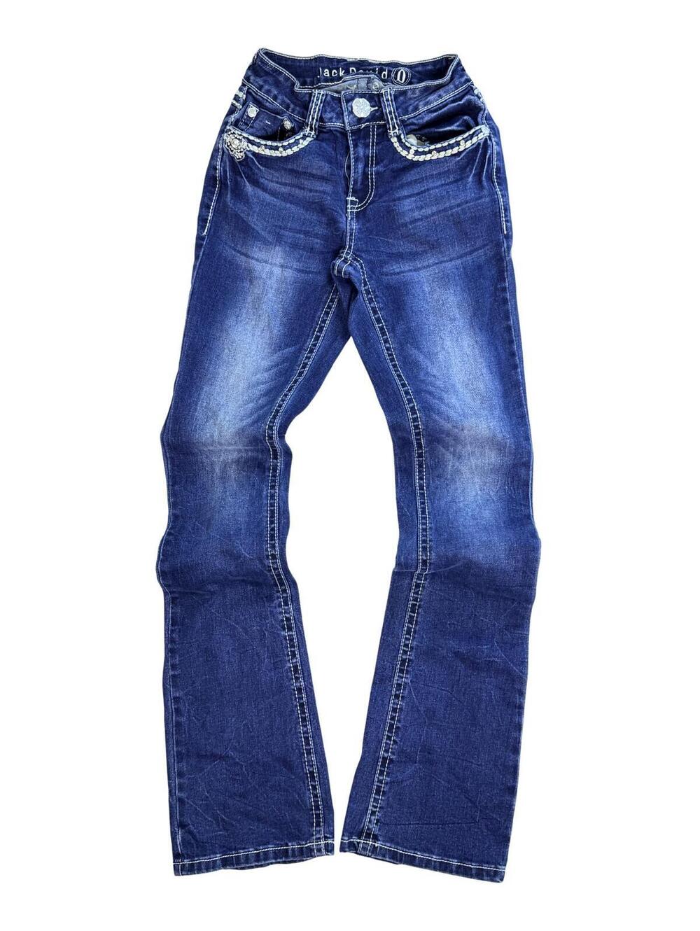 Jack David Embellished Bootcut Jeans Size 0 Y2K
